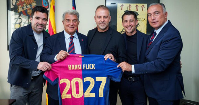 Barcelona Resmi Perpanjang Kontrak Pelatih Hansi Flick